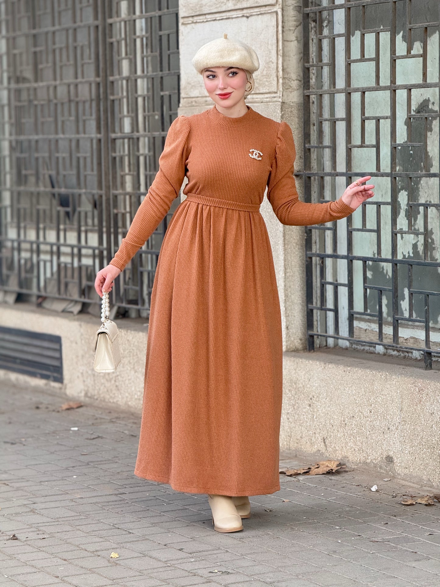 ROBE FULLA-CARAMEL